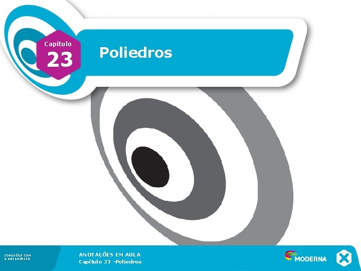 Capítulo 23 CONEXÕES COM A MATEMÁTICA Poliedros ANOTAÇÕES EM AULA Capítulo 23 –Poliedros 1.