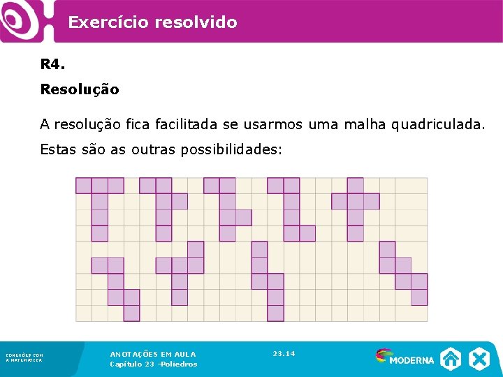 Exercício resolvido R 4. Resolução A resolução fica facilitada se usarmos uma malha quadriculada.