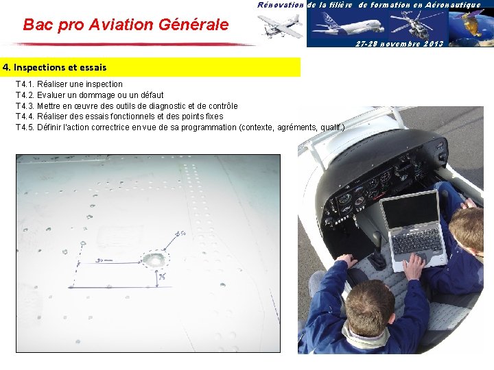 Rénovation de la filière de formation en Aéronautique Bac pro Aviation Générale 27 -28