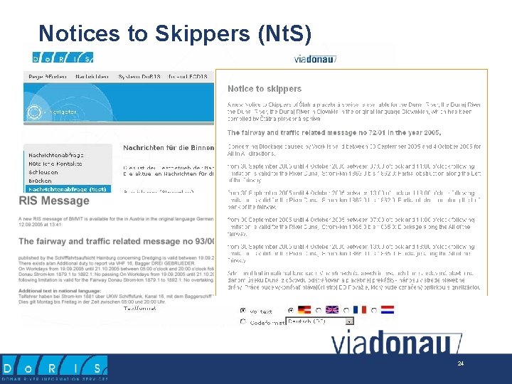 Notices to Skippers (Nt. S) 24 