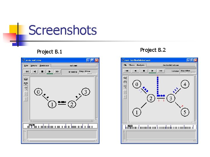 Screenshots Project B. 1 Project B. 2 Screenshots Project B. 1 Project B. 2