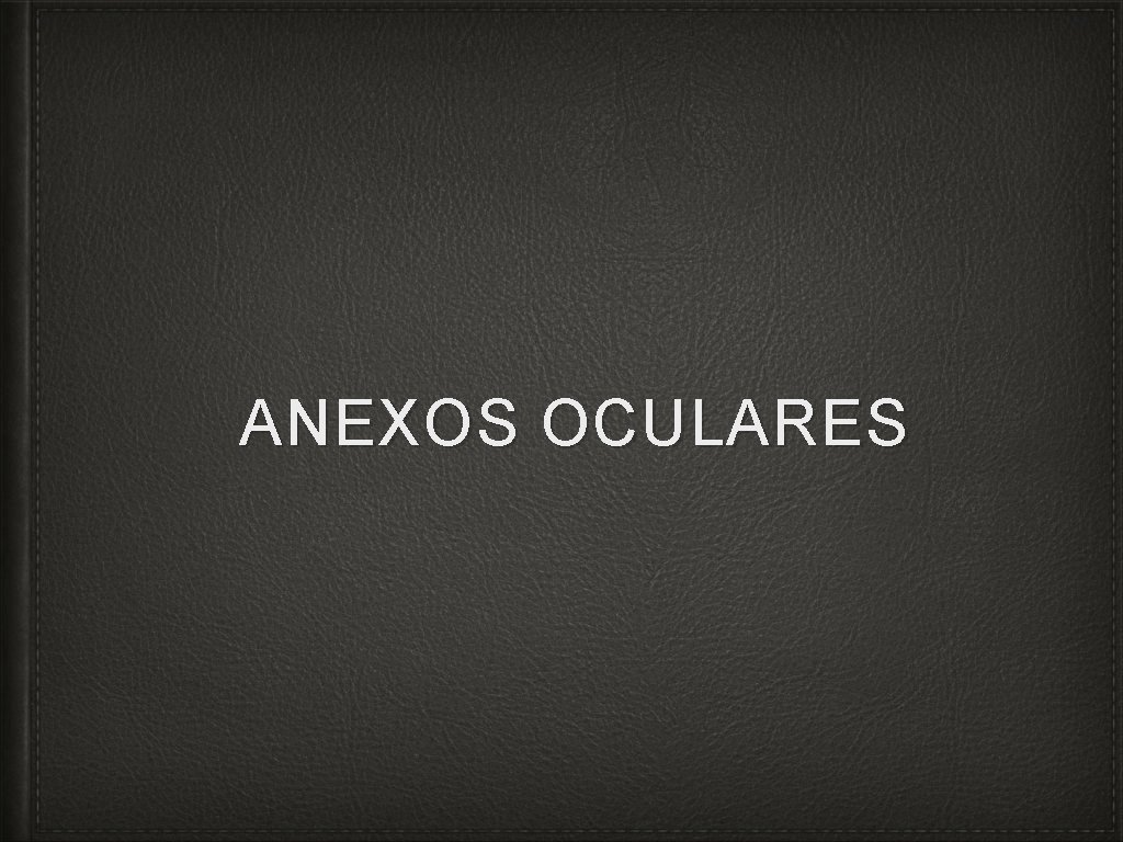 ANEXOS OCULARES 