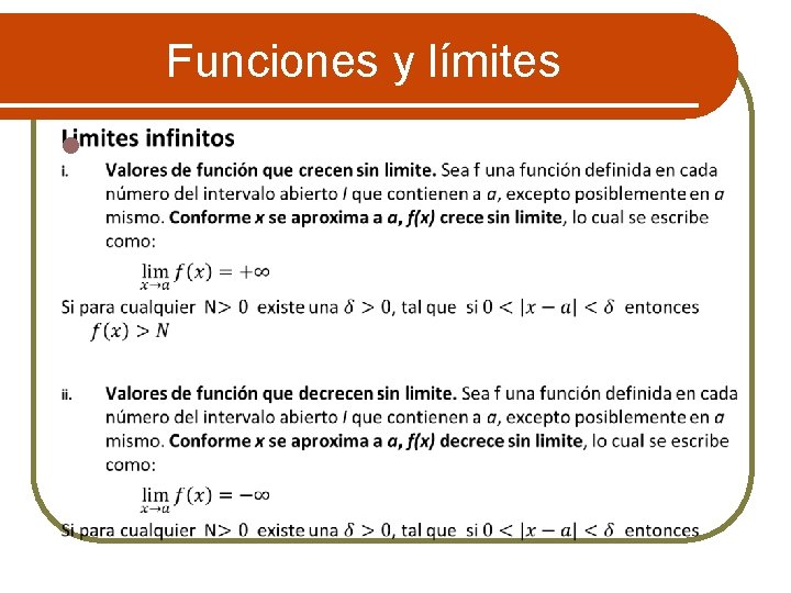 Funciones y límites l 