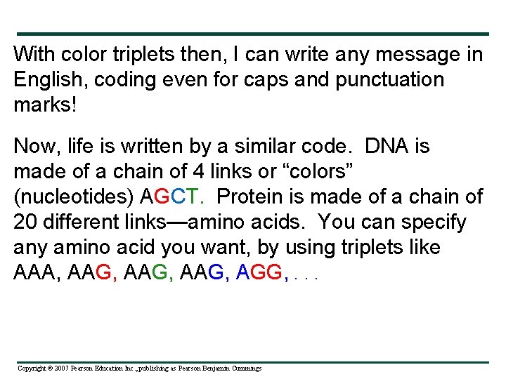 organic macromolecules and the genetic