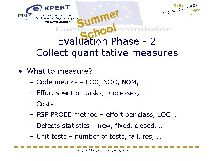 r e m m u S l o o ch S Evaluation Phase - r e m m u S l o o ch S Evaluation Phase -