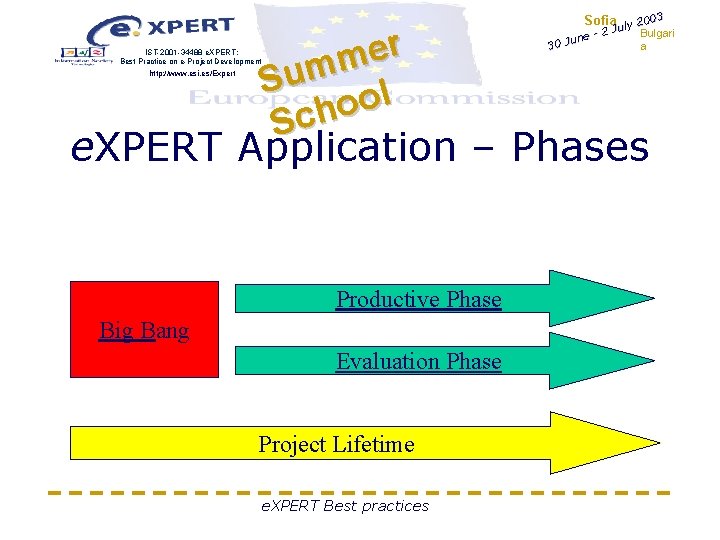 IST-2001 -34488 e. XPERT: Best Practice on e-Project Development http: //www. esi. es/Expert r IST-2001 -34488 e. XPERT: Best Practice on e-Project Development http: //www. esi. es/Expert r