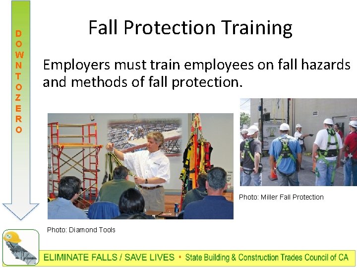 D O W N T O Z E R O Fall Protection Training Employers