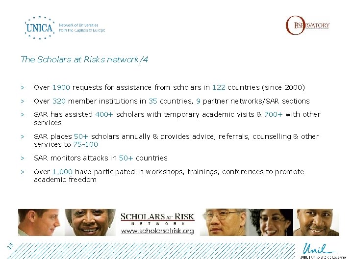 15 The Scholars at Risks network/4 > Over 1900 requests for assistance from scholars