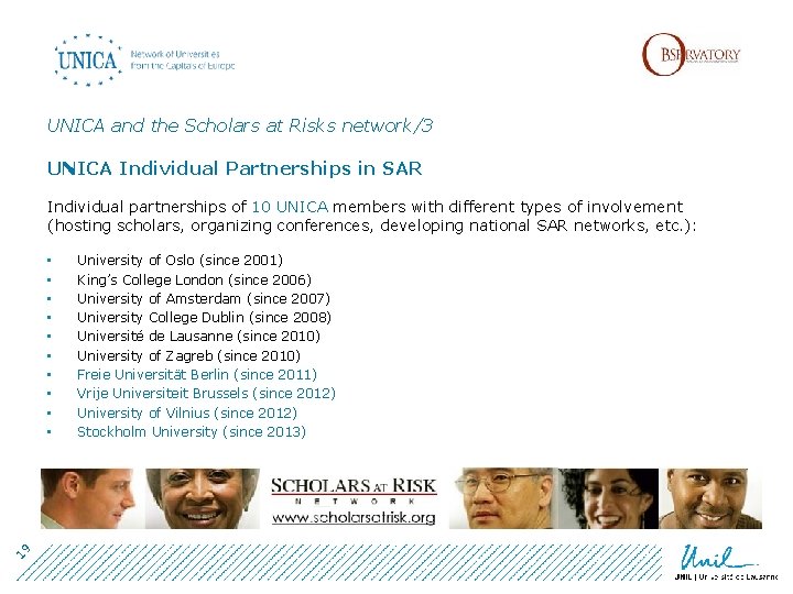 UNICA and the Scholars at Risks network/3 UNICA Individual Partnerships in SAR Individual partnerships