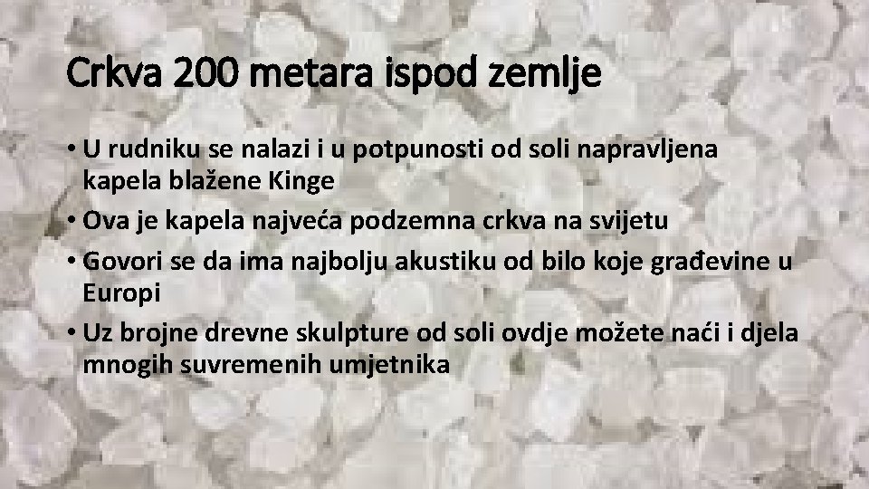 Crkva 200 metara ispod zemlje • U rudniku se nalazi i u potpunosti od