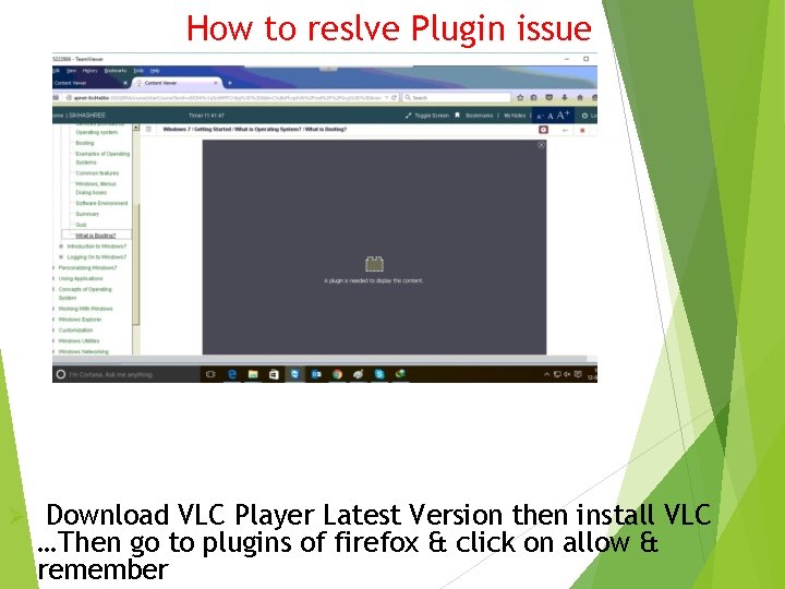 How to reslve Plugin issue Ø Download VLC Player Latest Version then install VLC