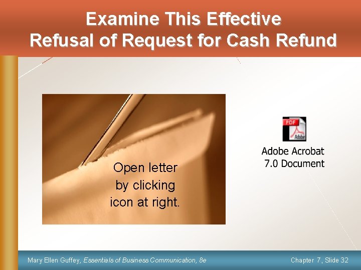 Examine This Effective Refusal of Request for Cash Refund Open letter by clicking icon