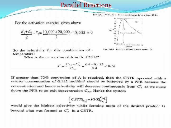 Parallel Reactions 