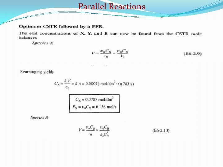 Parallel Reactions 