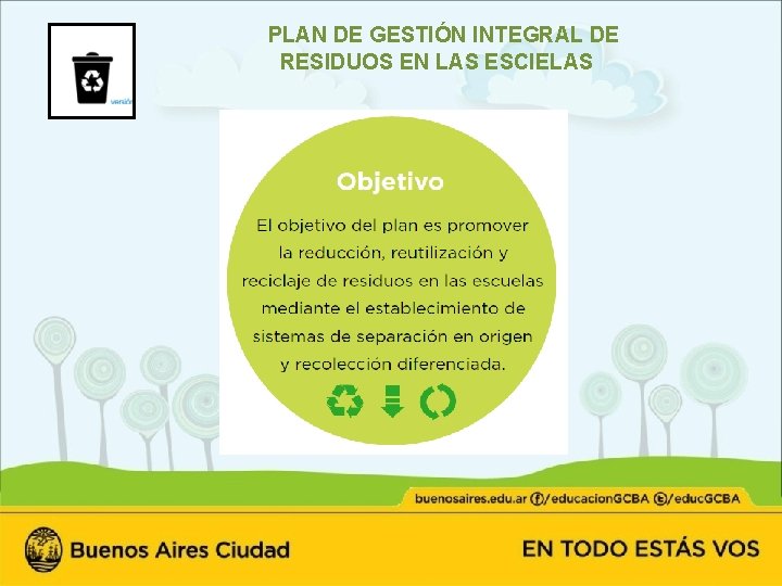 PLAN DE GESTIÓN INTEGRAL DE RESIDUOS EN LAS ESCIELAS 