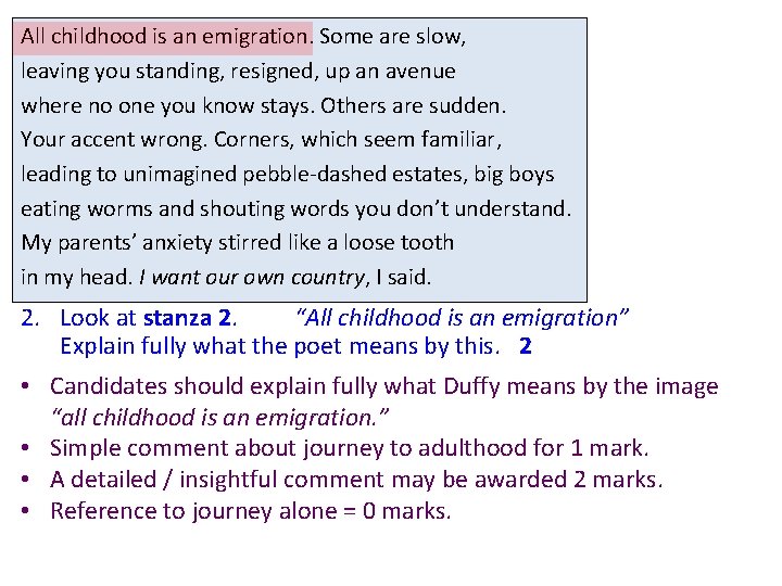 All childhood is an emigration. Some are slow, leaving you standing, resigned, up an