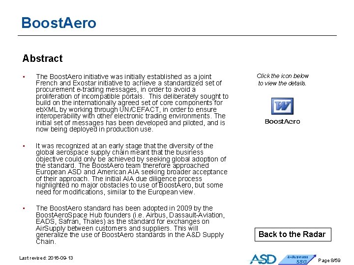 Boost. Aero Abstract • The Boost. Aero initiative was initially established as a joint Boost. Aero Abstract • The Boost. Aero initiative was initially established as a joint