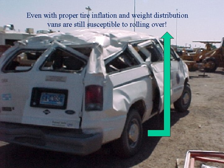 Even with proper tire inflation and weight distribution vans are still susceptible to rolling
