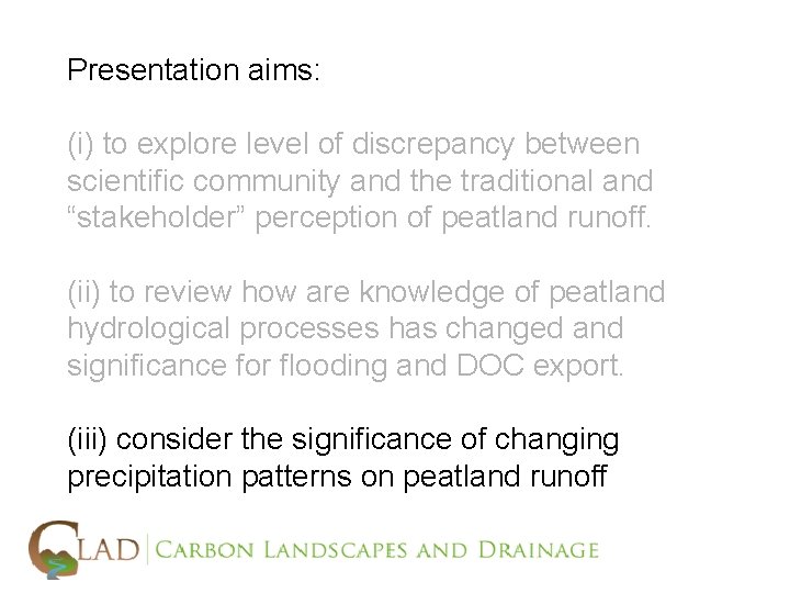 Presentation aims: (i) to explore level of discrepancy between scientific community and the traditional