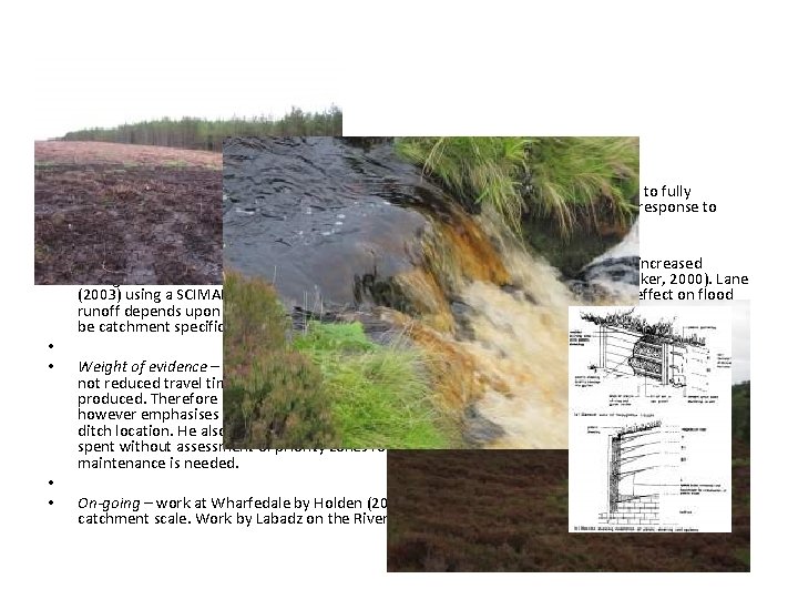  • • • DRAINAGE DITCH (GRIP) BLOCKING Process impact - There is still