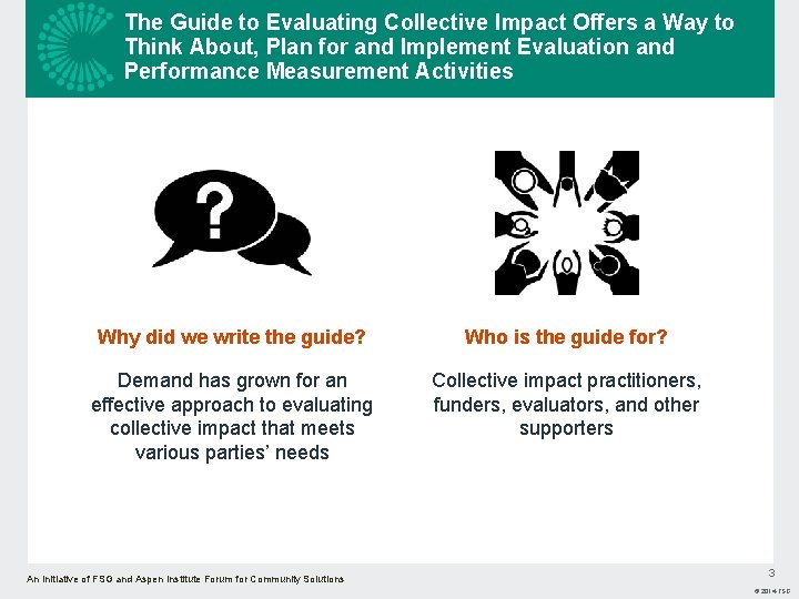 The Guide to Evaluating Collective Impact Offers a Way to Think About, Plan for