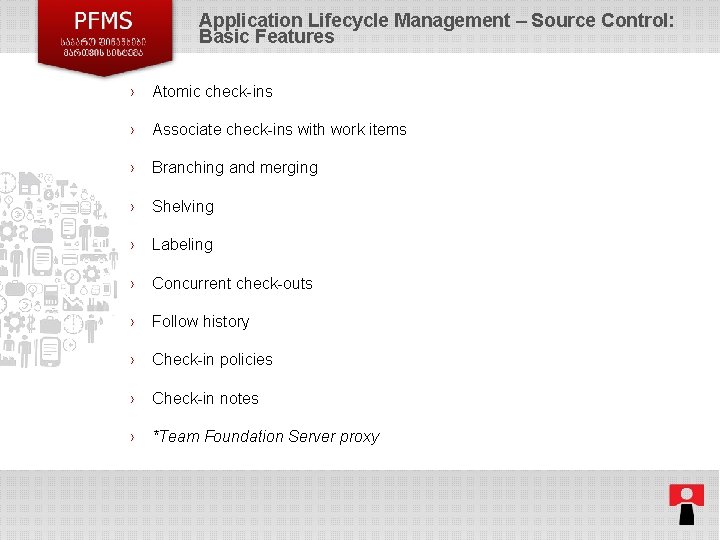 Application Lifecycle Management – Source Control: Basic Features › Atomic check-ins › Associate check-ins Application Lifecycle Management – Source Control: Basic Features › Atomic check-ins › Associate check-ins