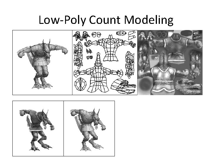 Low-Poly Count Modeling 