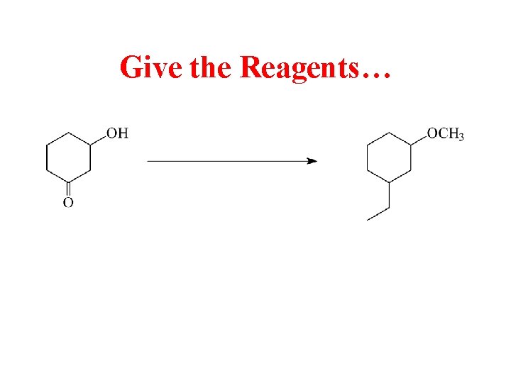 Give the Reagents… 