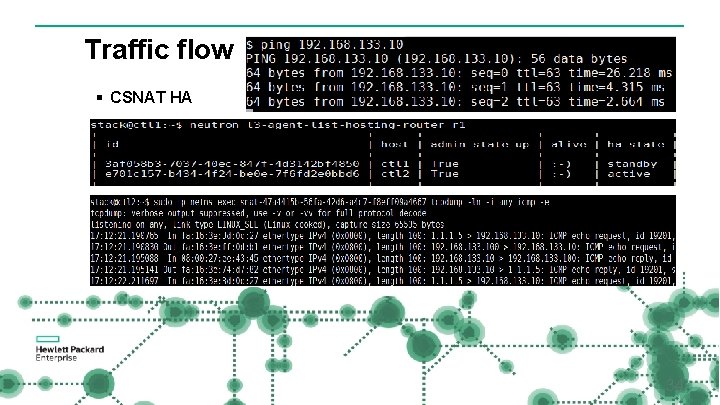 Traffic flow § CSNAT HA 34 