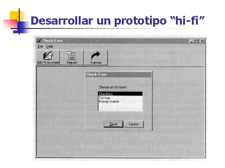 Desarrollar un prototipo “hi-fi” 