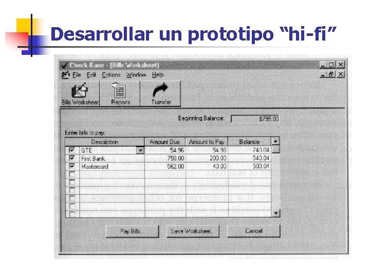 Desarrollar un prototipo “hi-fi” 