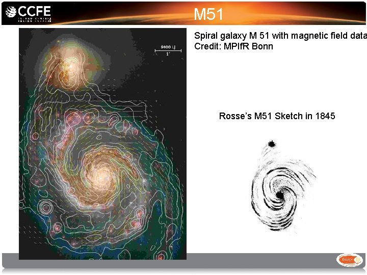 M 51 Spiral galaxy M 51 with magnetic field data Credit: MPIf. R Bonn