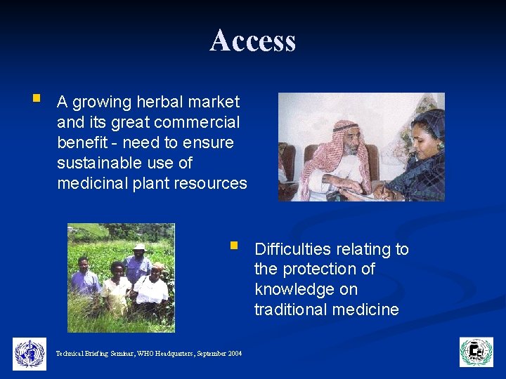 Access § A growing herbal market and its great commercial benefit - need to