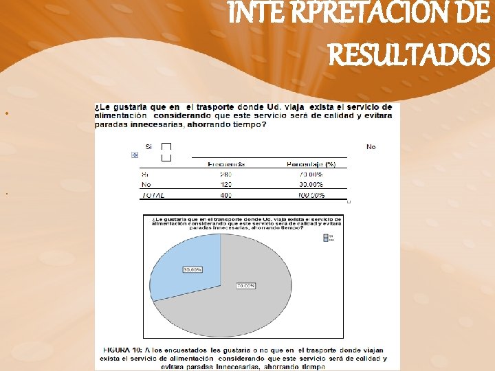 INTE RPRETACIÓN DE RESULTADOS • . 