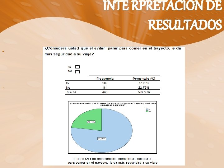 INTE RPRETACIÓN DE RESULTADOS • . 