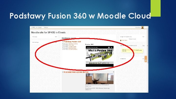 Podstawy Fusion 360 w Moodle Cloud 