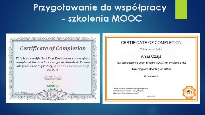Przygotowanie do współpracy - szkolenia MOOC 
