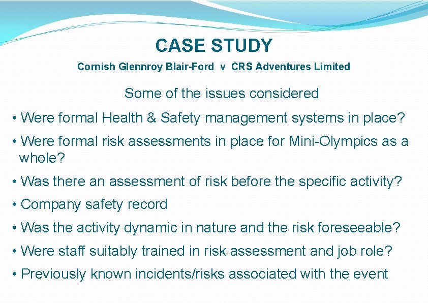 LONDON HEALTH SAFETY COUNCIL NETWORK LGA DYNAMIC RISK