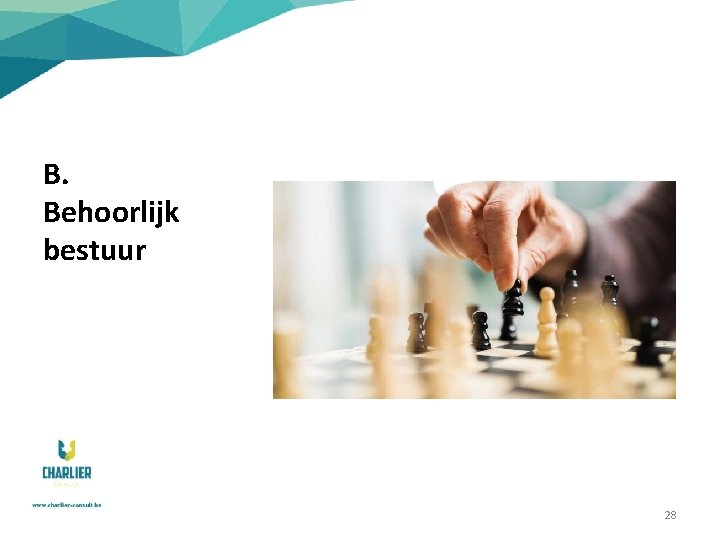 B. Behoorlijk bestuur 28 