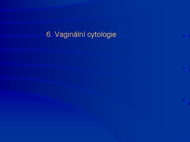  6. Vaginální cytologie 