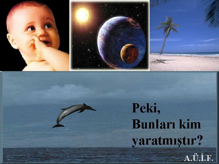 Peki, Bunları kim yaratmıştır? A. Ü. İ. F. 