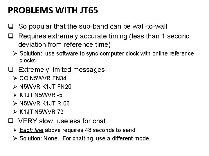 Jt65 chat
