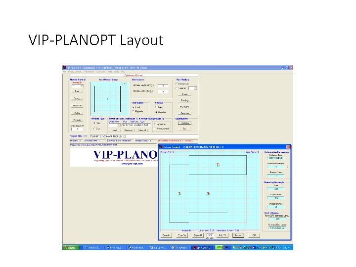 VIP-PLANOPT Layout 
