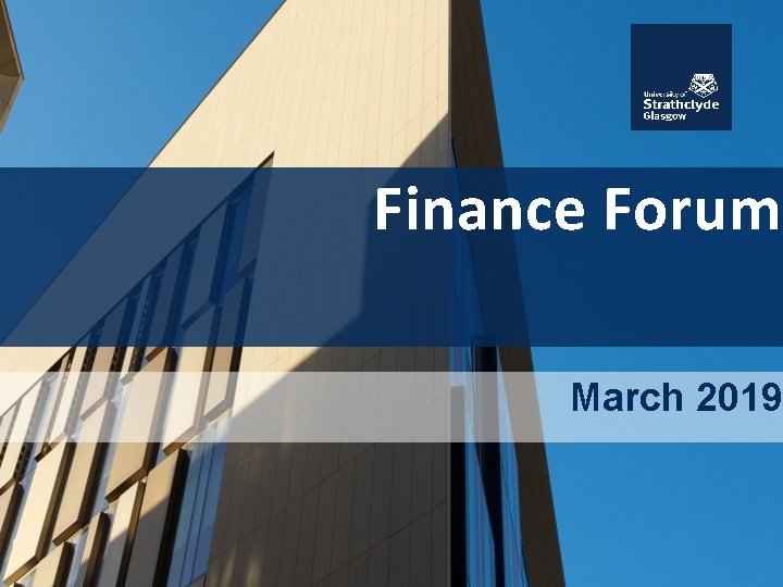  Finance Forum March 2019 