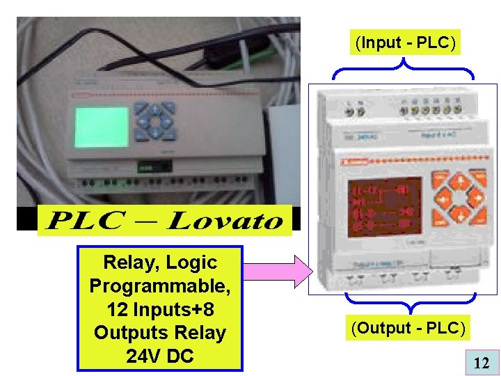 (Input - PLC) Relay, Logic Programmable, 12 Inputs+8 Outputs Relay 24 V DC (Output