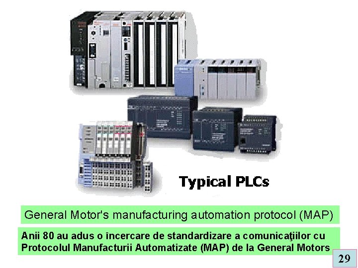 General Motor's manufacturing automation protocol (MAP) Anii 80 au adus o încercare de standardizare