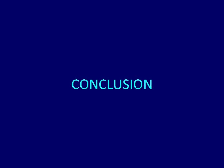 CONCLUSION 