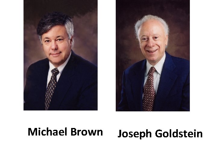 Michael Brown Joseph Goldstein 