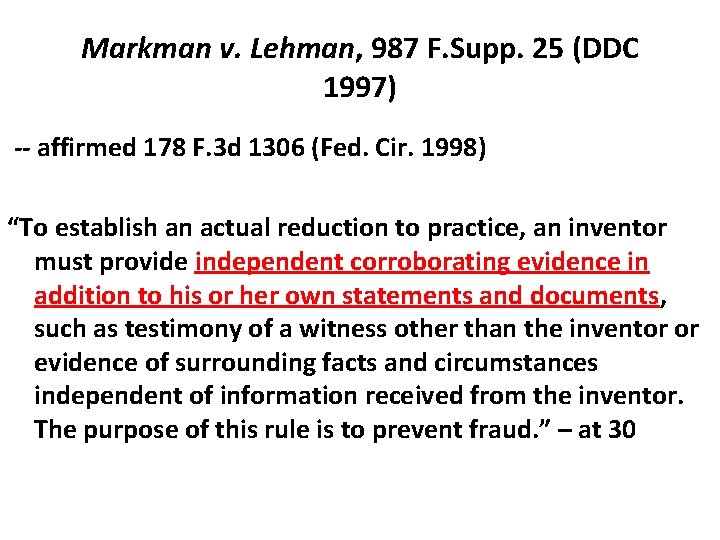 Markman v. Lehman, 987 F. Supp. 25 (DDC 1997) -- affirmed 178 F. 3
