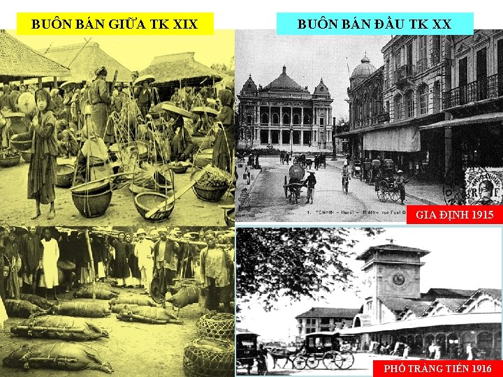 BUÔN BÁN GIỮA TK XIX BUÔN BÁN ĐẦU TK XX GIA ĐỊNH 1915 PHỐ